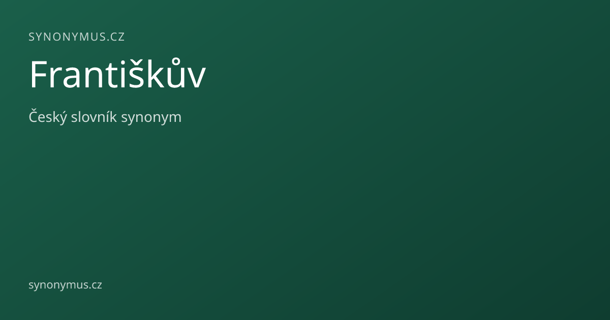 Náhled odkazu: Františkův