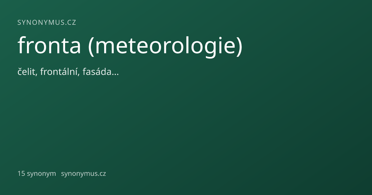 Náhled odkazu: fronta (meteorologie)