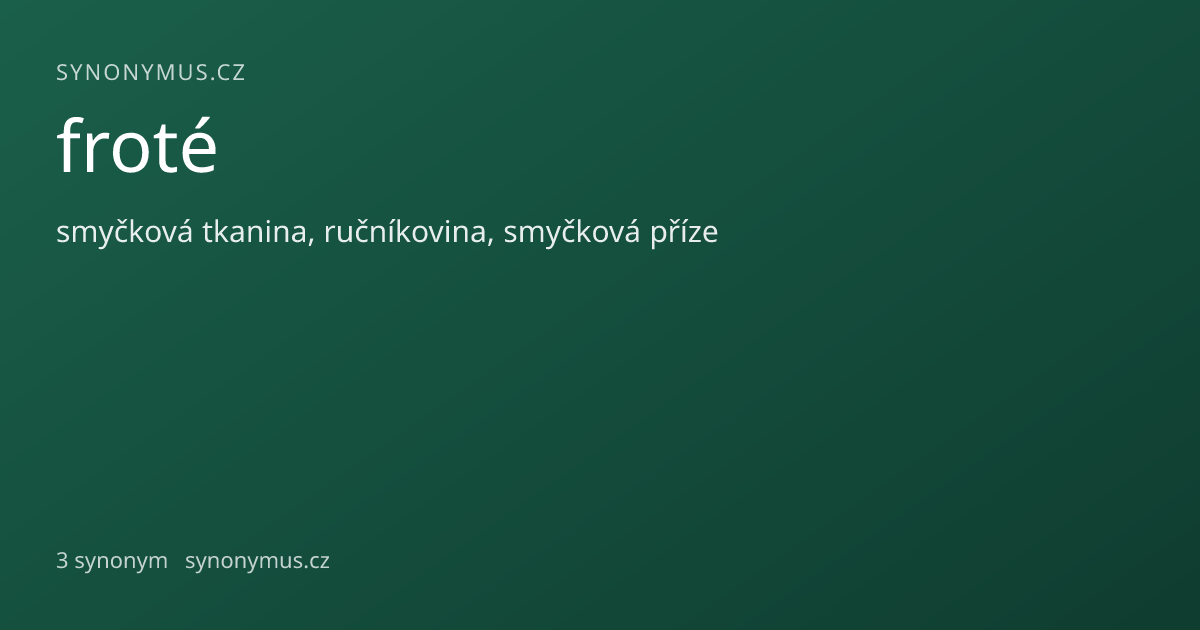 Náhled odkazu: froté