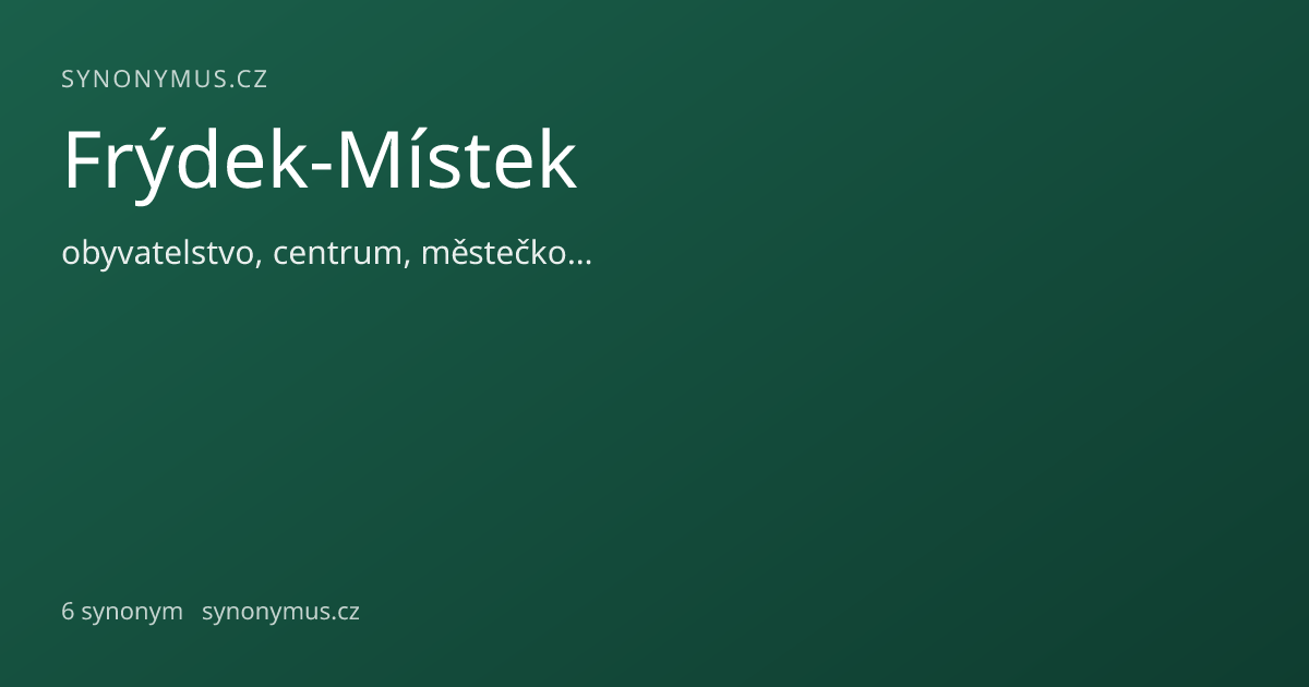 Náhled odkazu: Frýdek-Místek