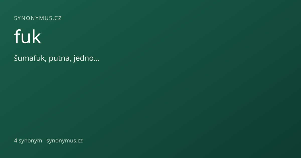 Náhled odkazu: fuk
