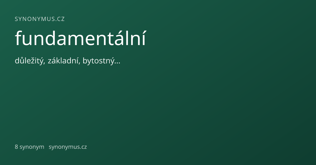 Náhled odkazu: fundamentální