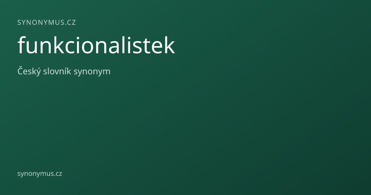 Náhled odkazu: funkcionalistek
