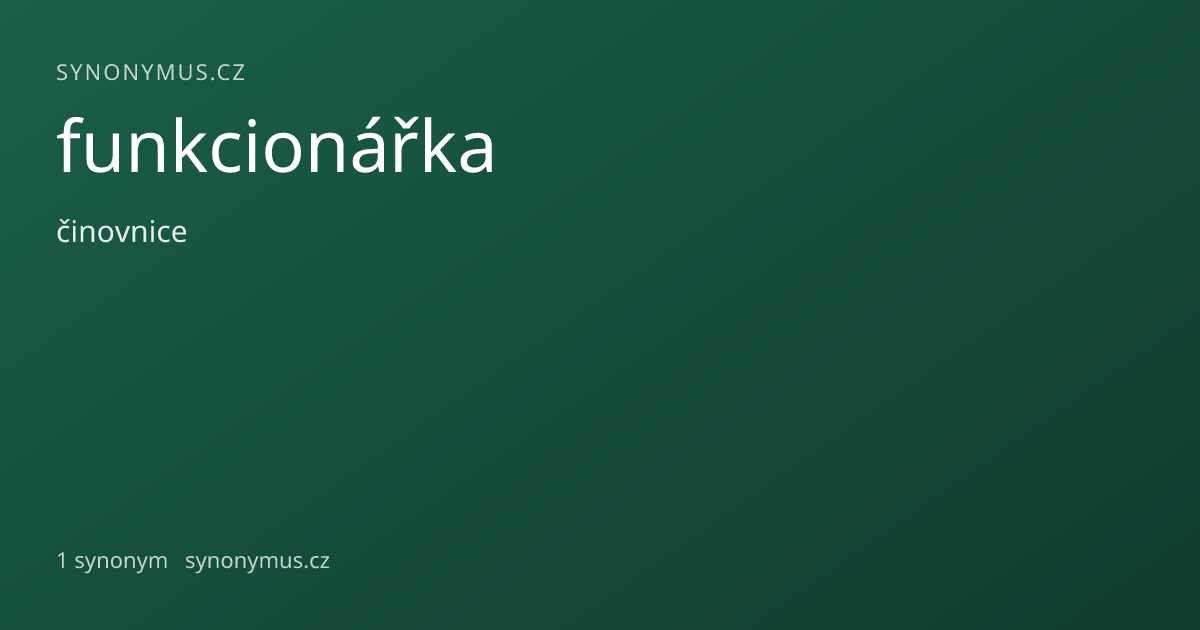 Náhled odkazu: funkcionářka