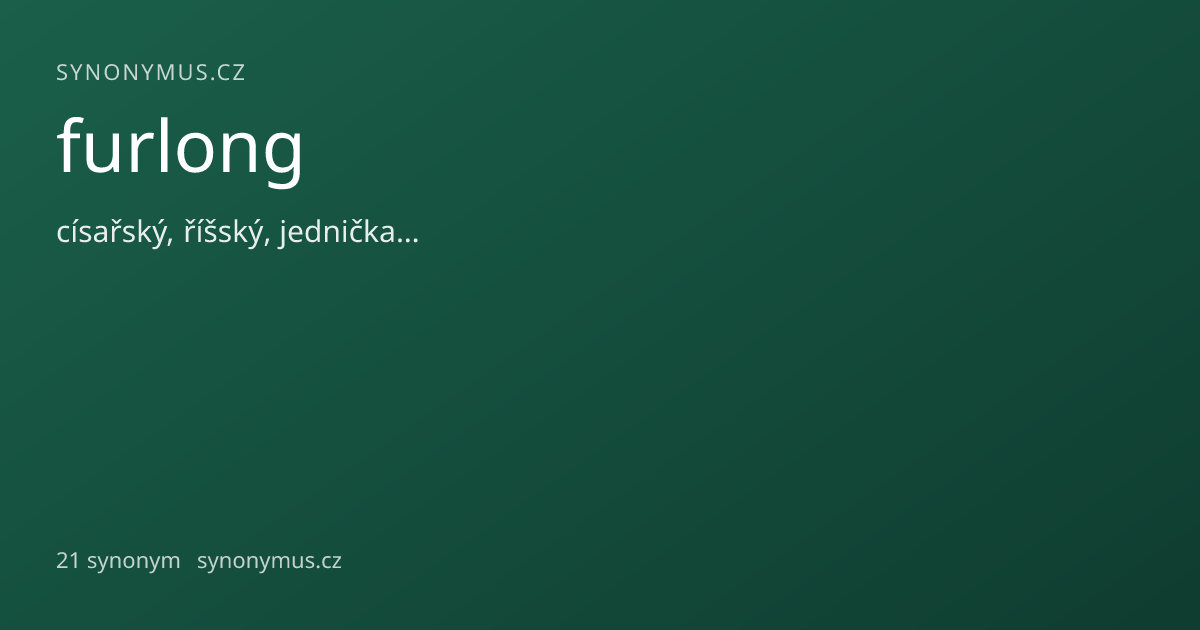 Náhled odkazu: furlong