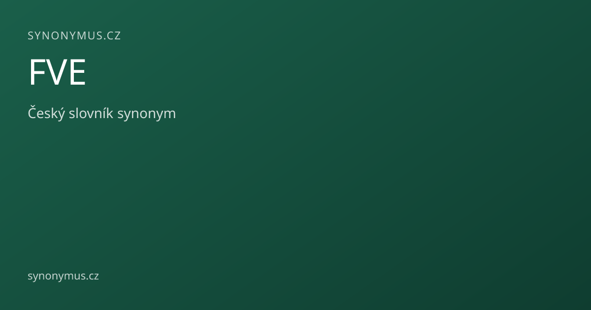 Náhled odkazu: FVE