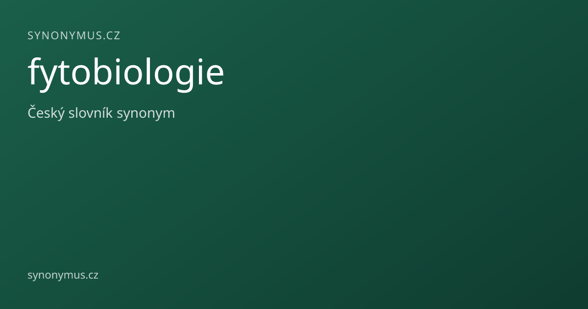 Náhled odkazu: fytobiologie