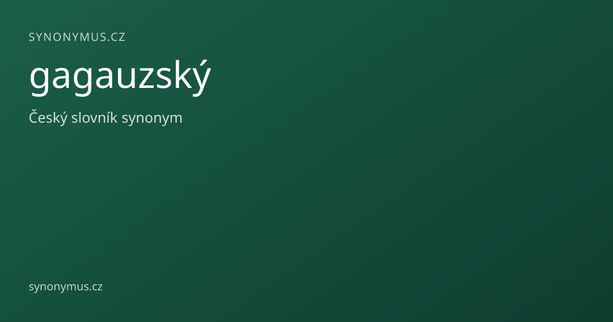 Náhled odkazu: gagauzský