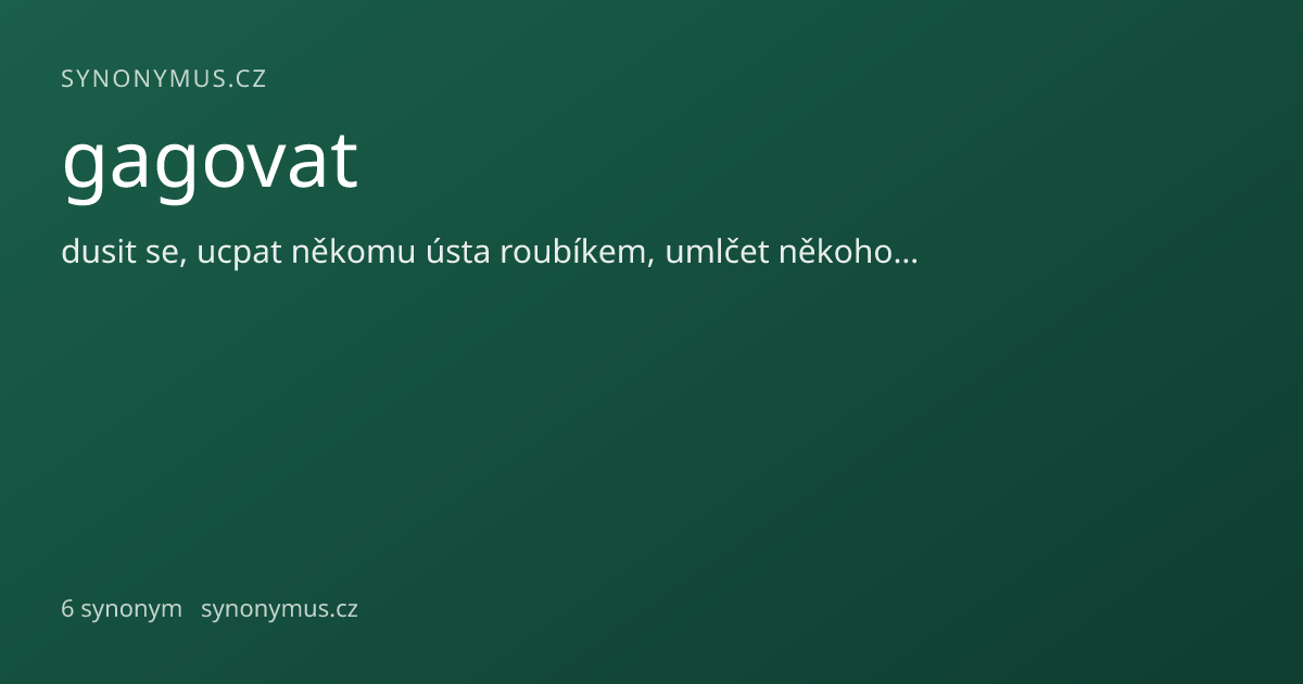 Náhled odkazu: gagovat