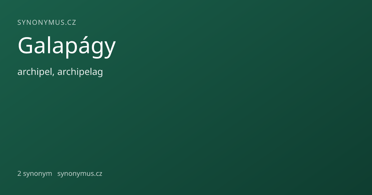 Náhled odkazu: Galapágy