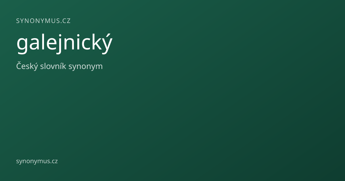 Náhled odkazu: galejnický