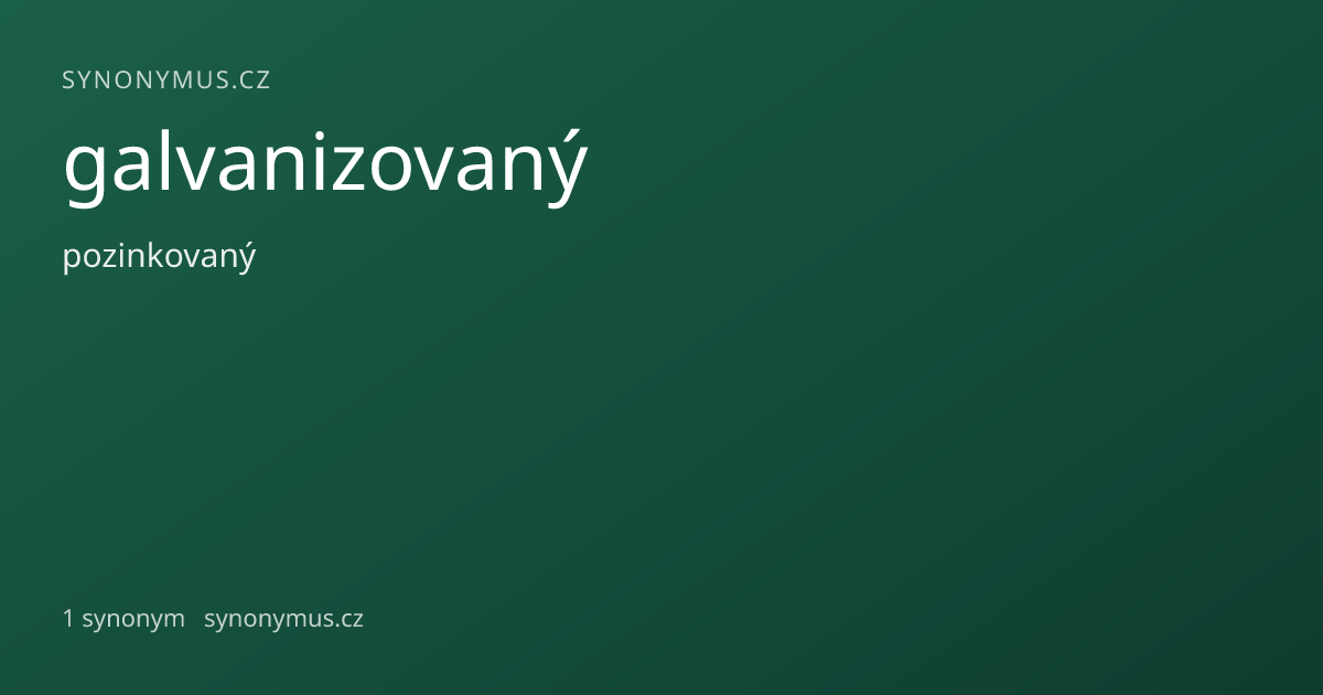 Náhled odkazu: galvanizovaný