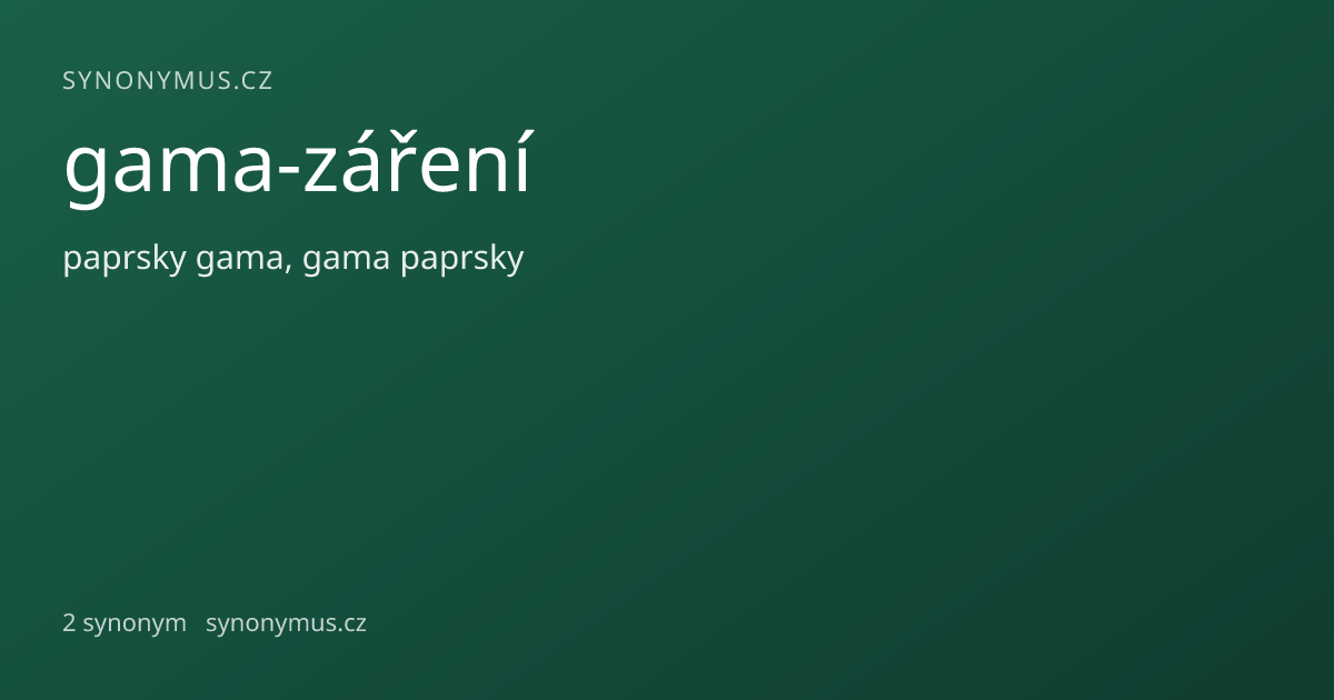 Náhled odkazu: gama-záření