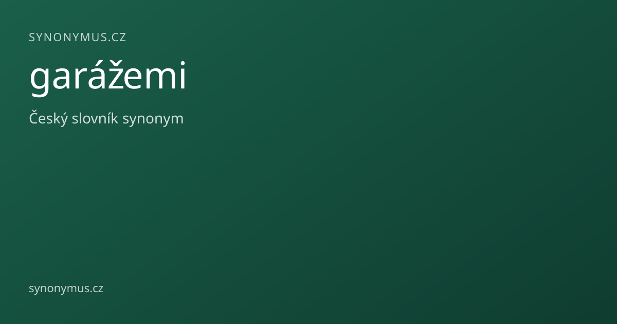 Náhled odkazu: garážemi