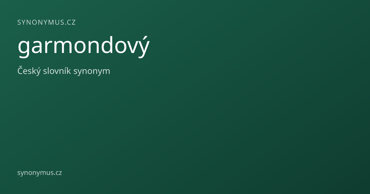 Náhled odkazu: garmondový