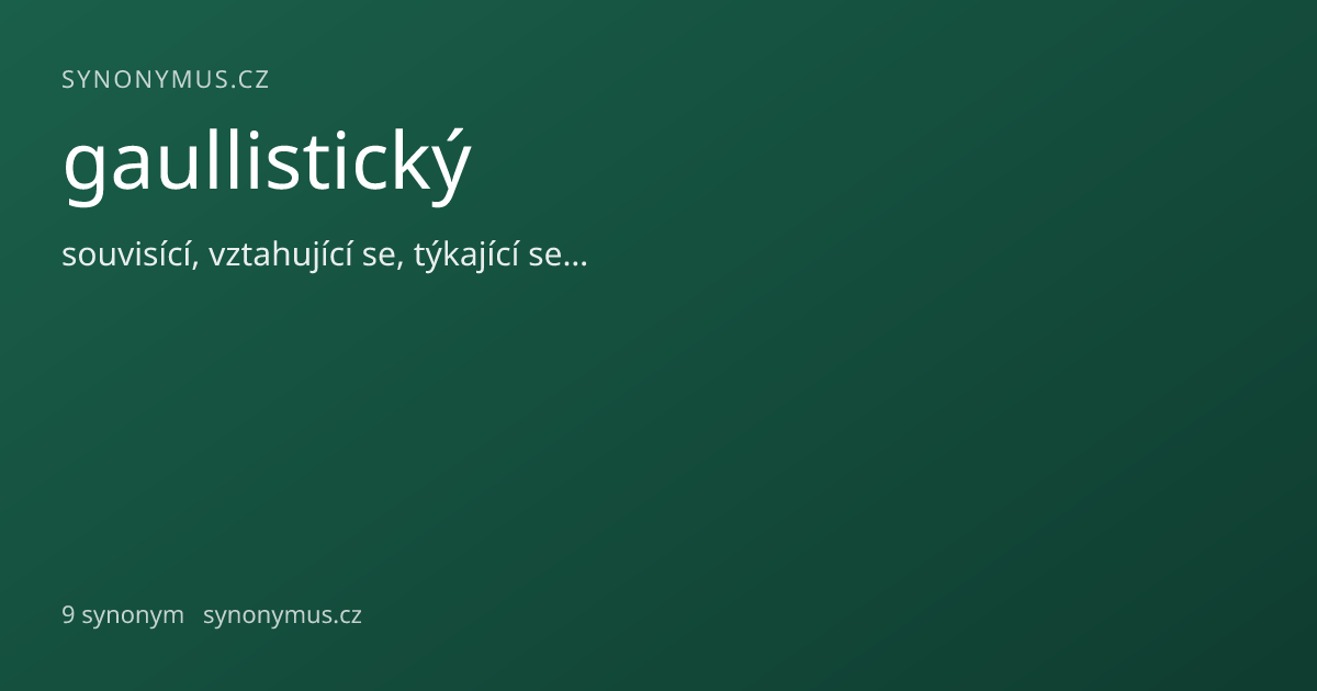 Náhled odkazu: gaullistický