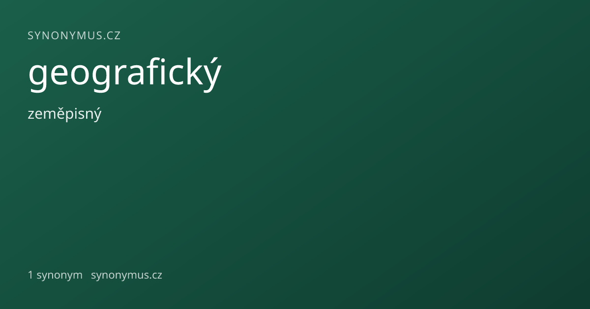 Náhled odkazu: geografický
