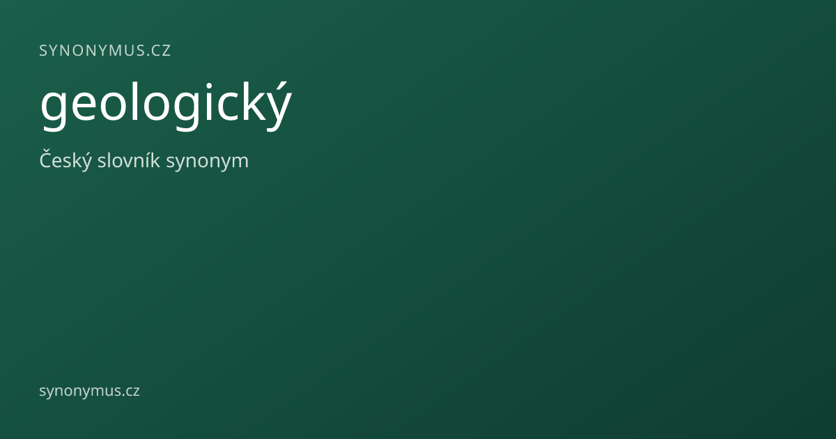 Náhled odkazu: geologický