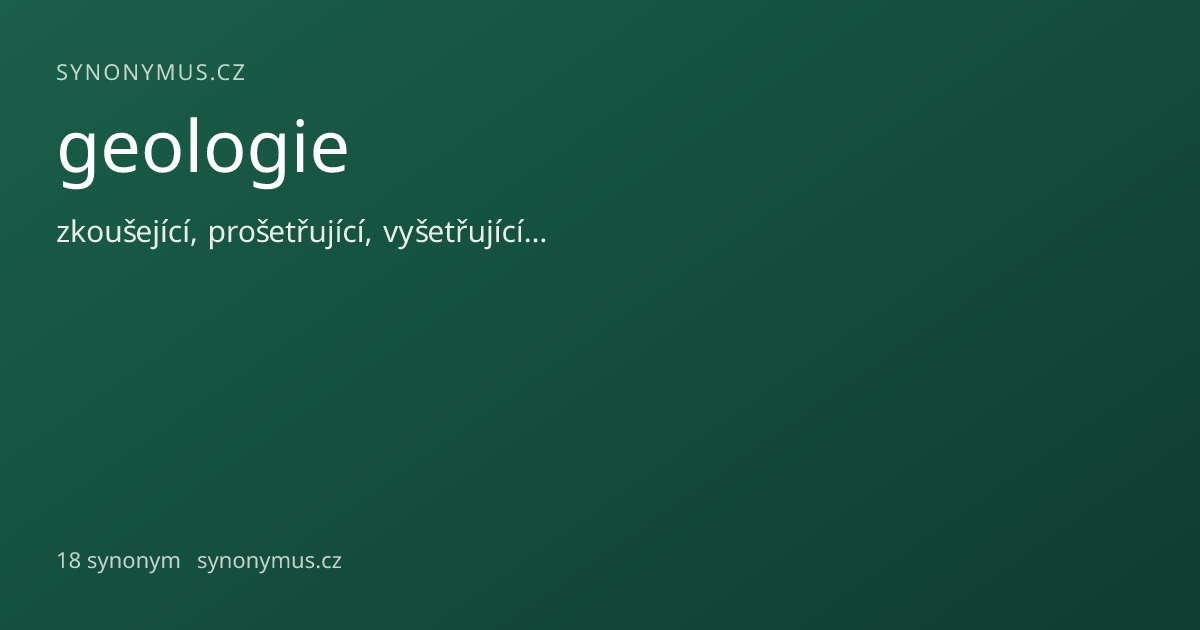 Náhled odkazu: geologie