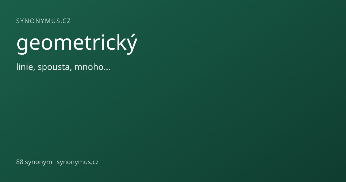 Náhled odkazu: geometrický