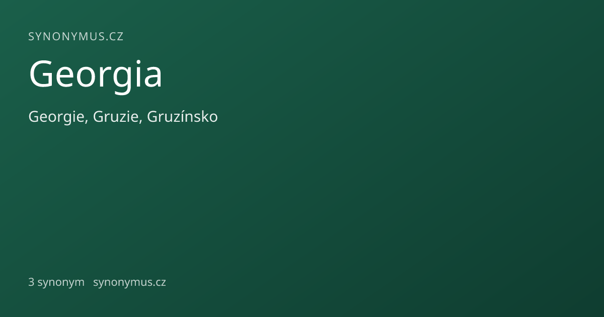 Náhled odkazu: Georgia