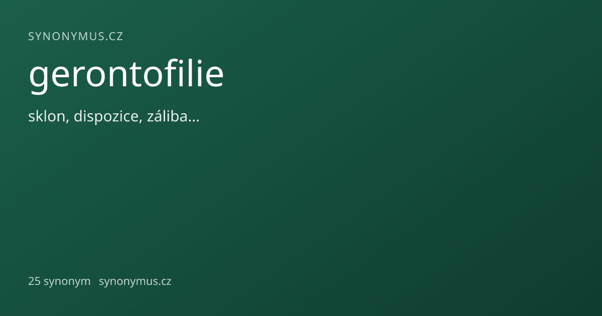 Náhled odkazu: gerontofilie
