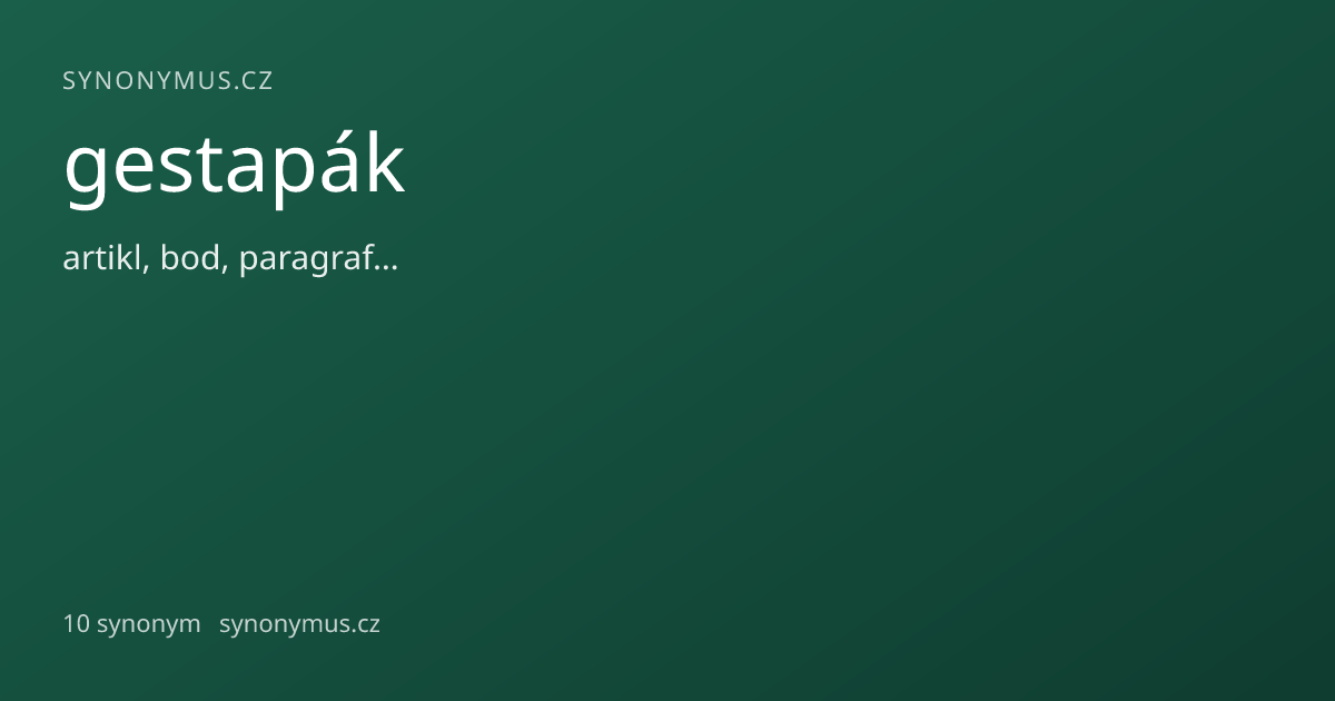 Náhled odkazu: gestapák