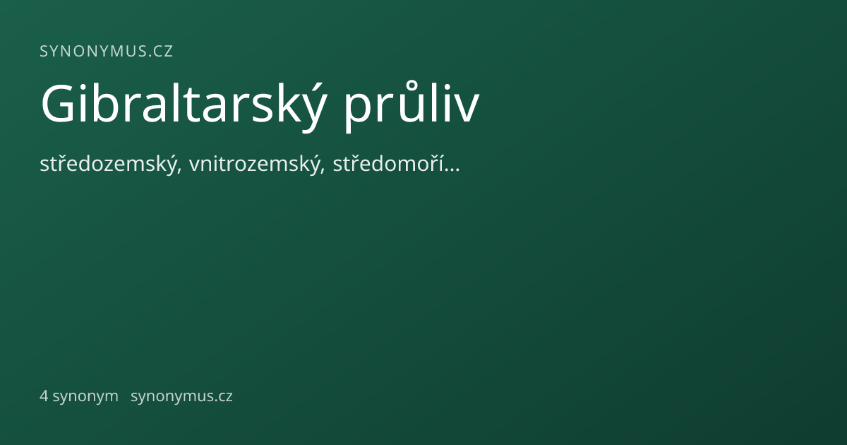 Náhled odkazu: Gibraltarský průliv