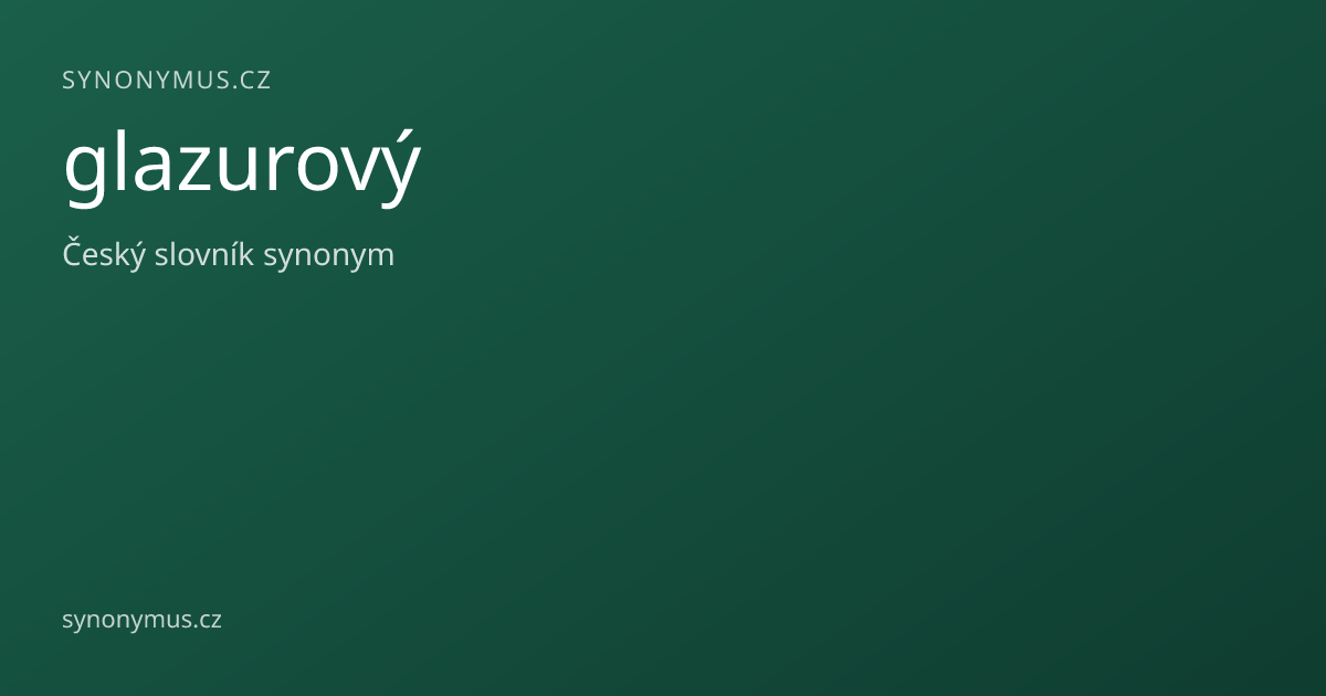 Náhled odkazu: glazurový