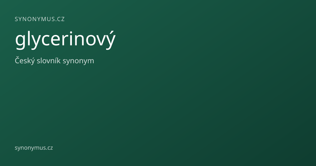 Náhled odkazu: glycerinový