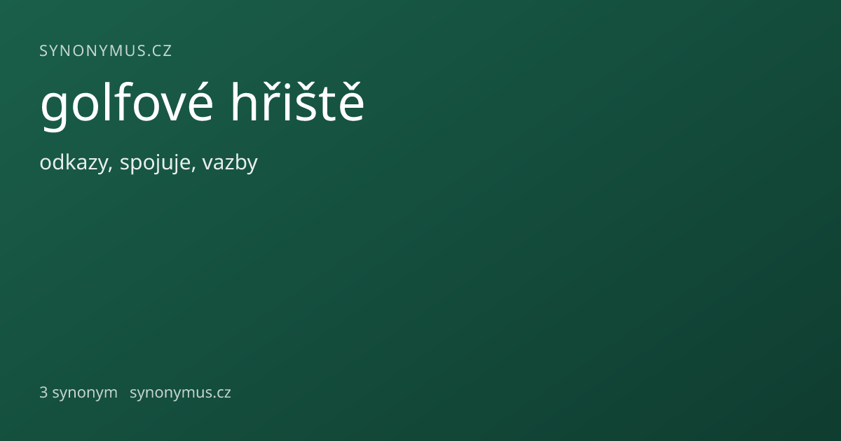 Náhled odkazu: golfové hřiště