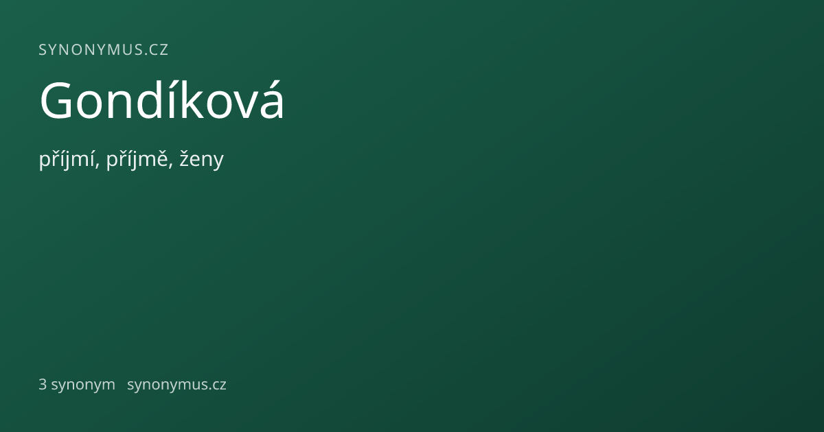 Náhled odkazu: Gondíková