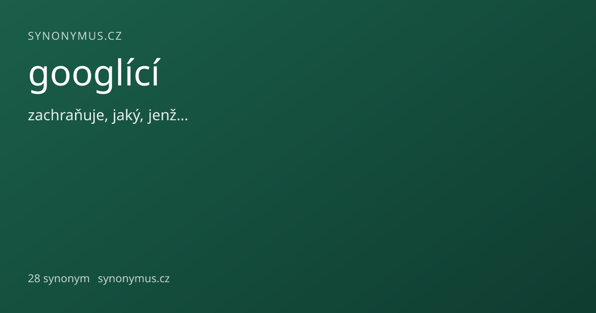 Náhled odkazu: googlící