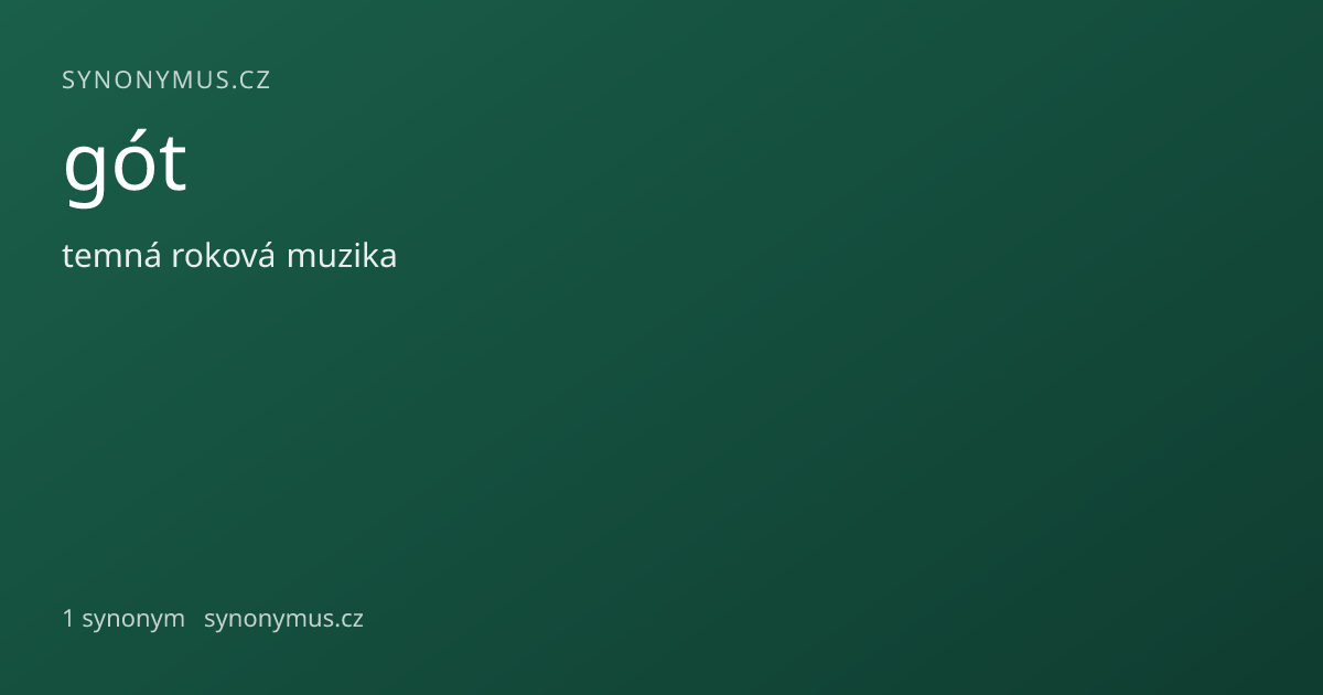 Náhled odkazu: gót