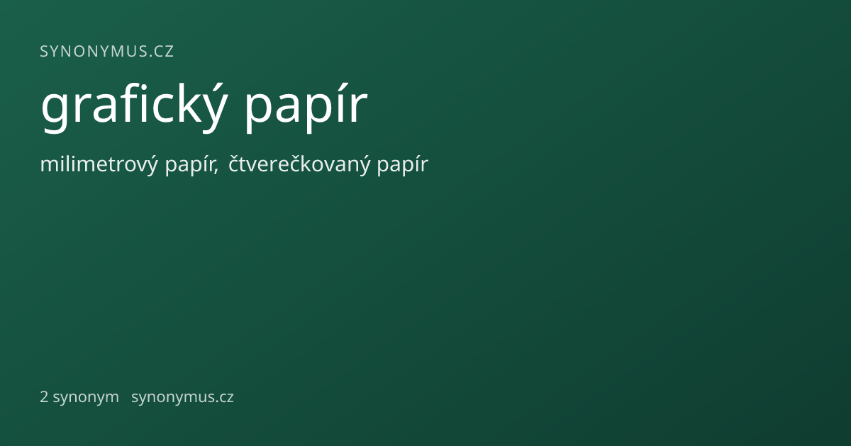 Náhled odkazu: grafický papír