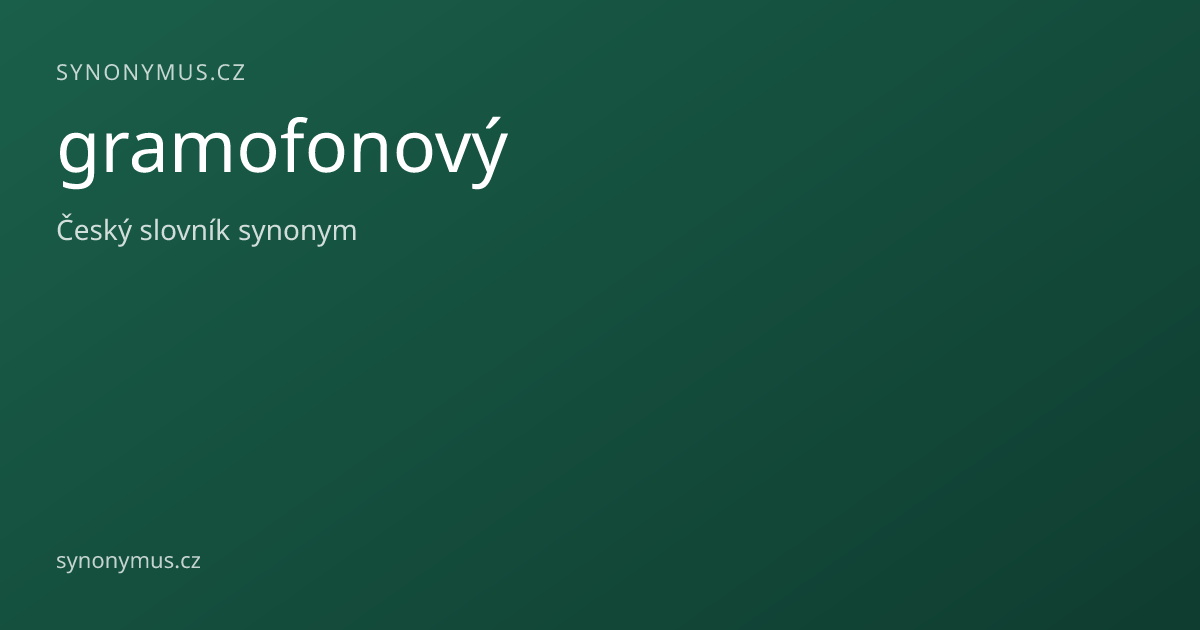 Náhled odkazu: gramofonový