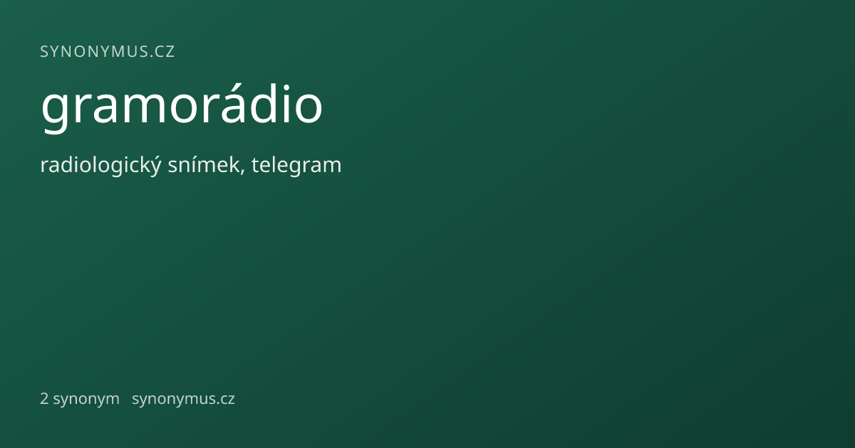 Náhled odkazu: gramorádio