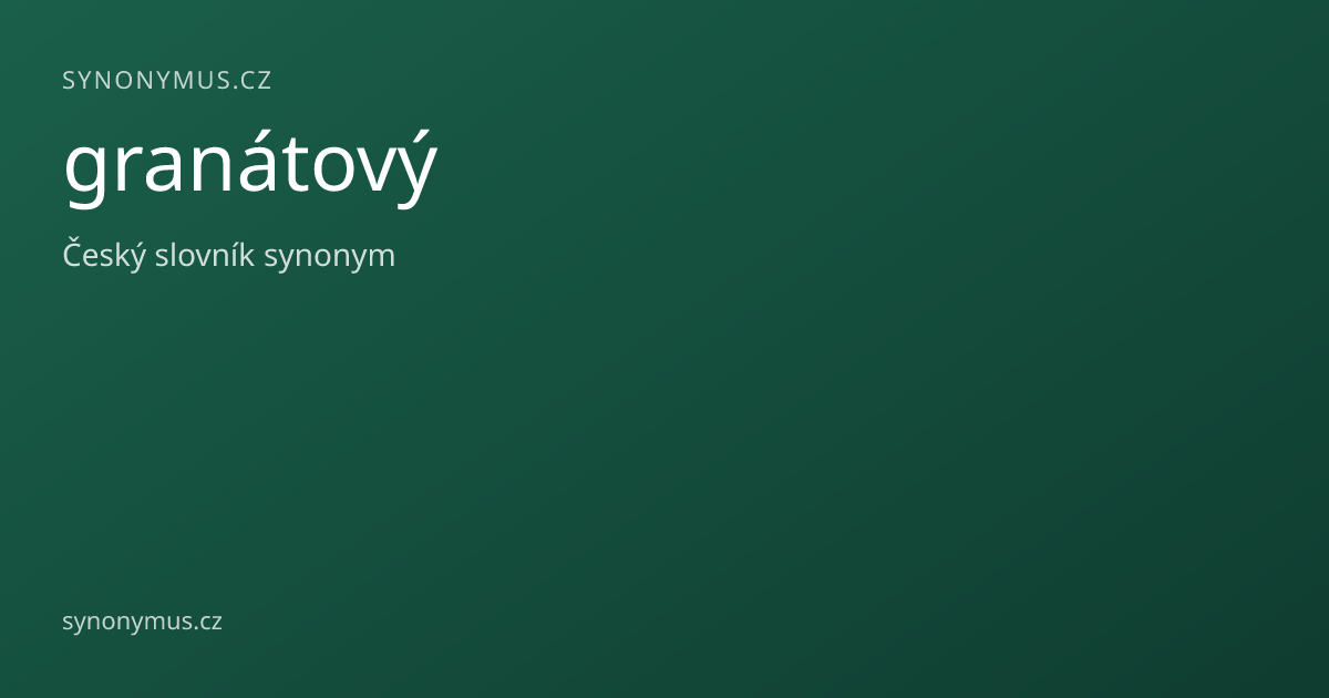Náhled odkazu: granátový
