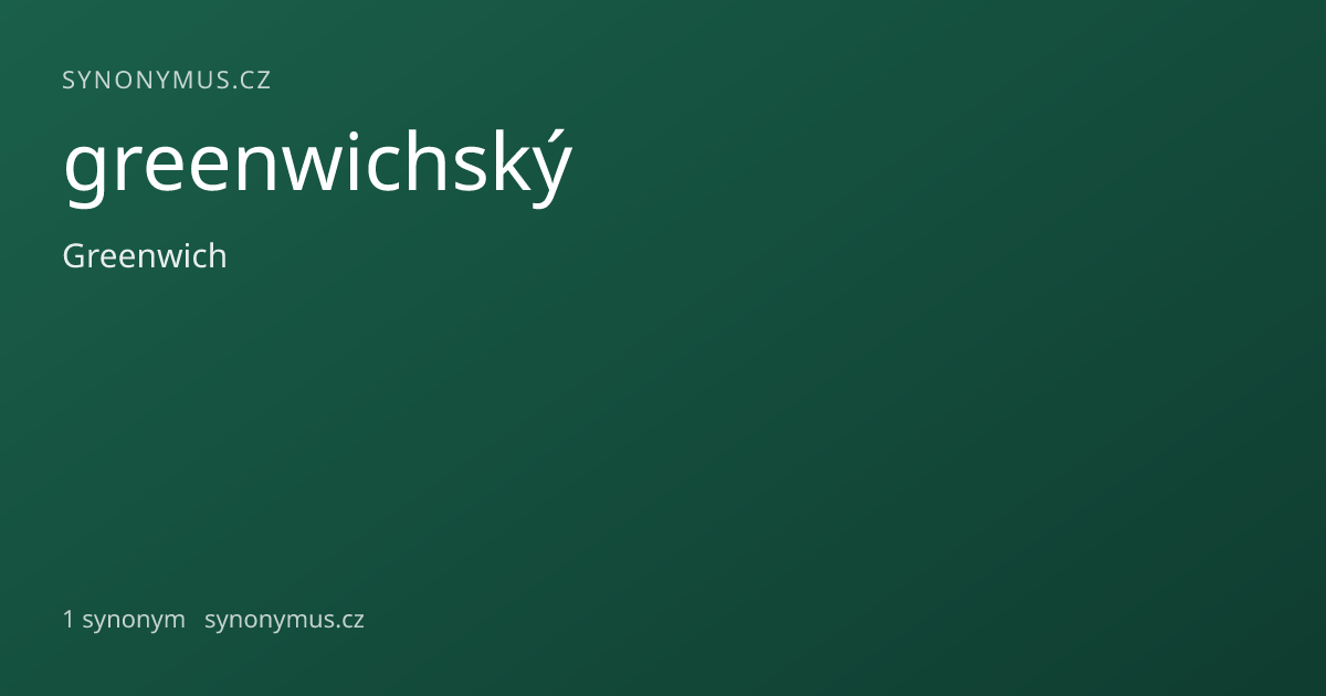 Náhled odkazu: greenwichský