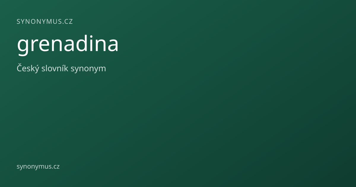 Náhled odkazu: grenadina