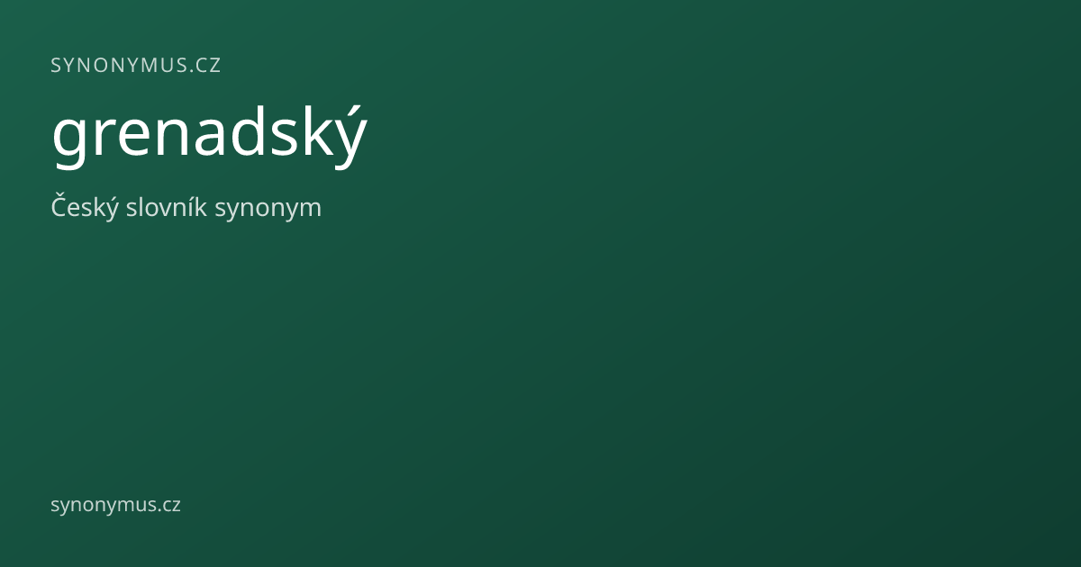 Náhled odkazu: grenadský
