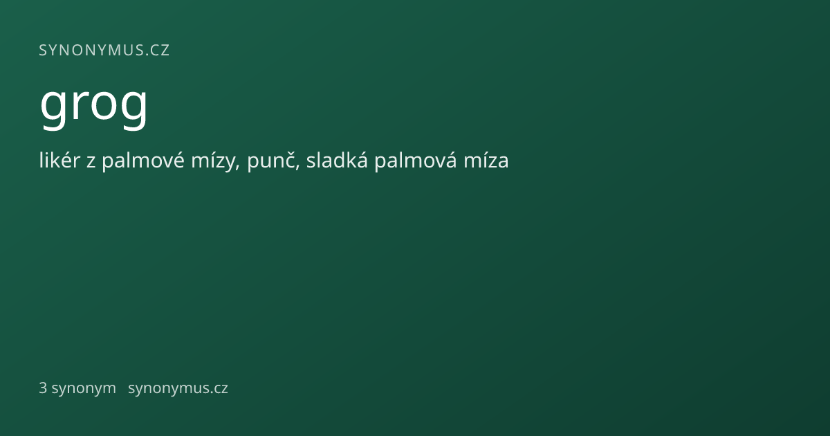 Náhled odkazu: grog