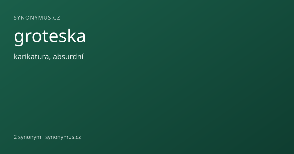 Náhled odkazu: groteska