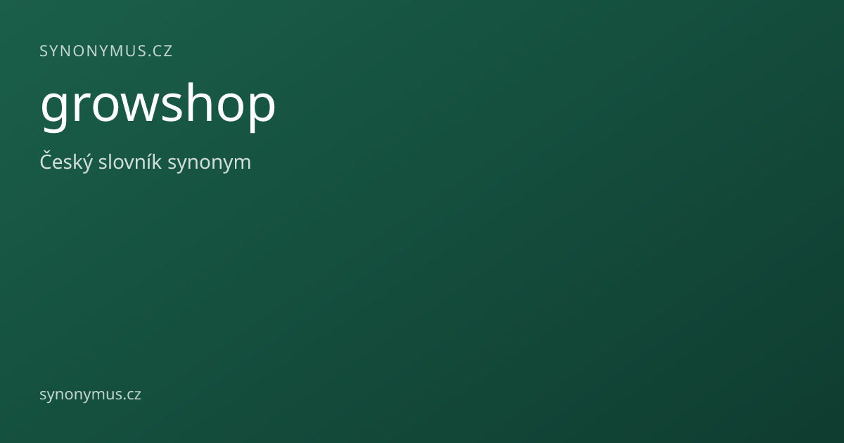 Náhled odkazu: growshop