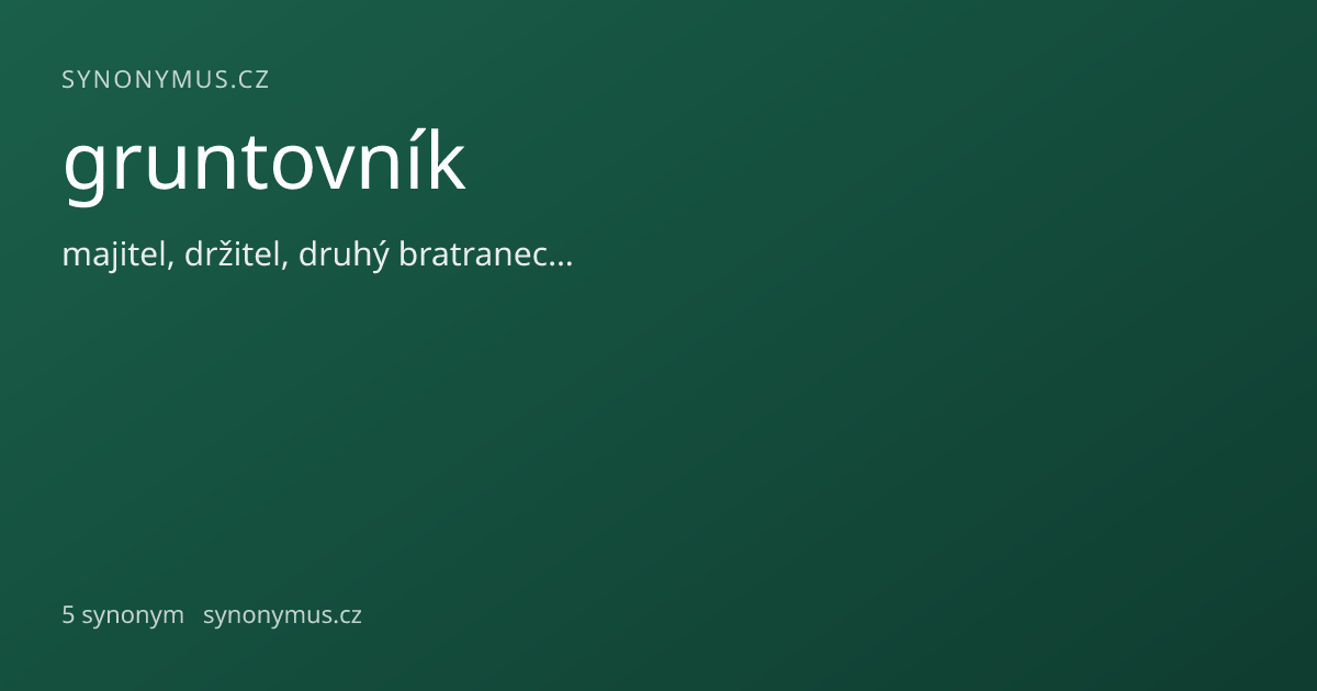 Náhled odkazu: gruntovník