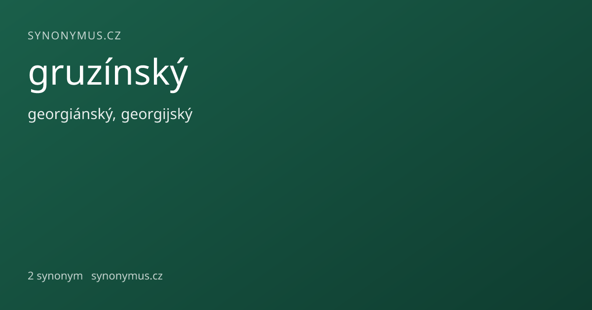 Náhled odkazu: gruzínský