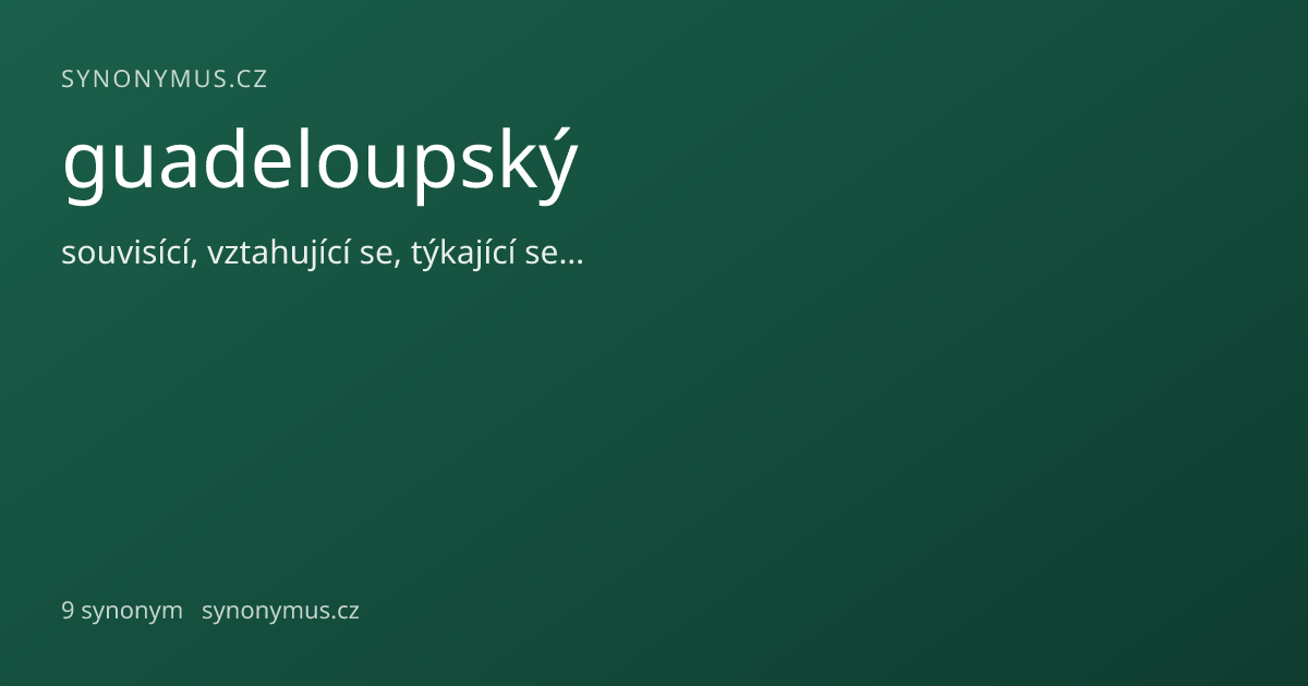 Náhled odkazu: guadeloupský
