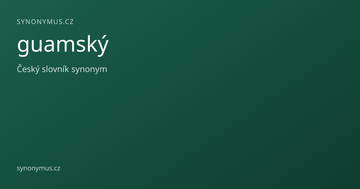 Náhled odkazu: guamský
