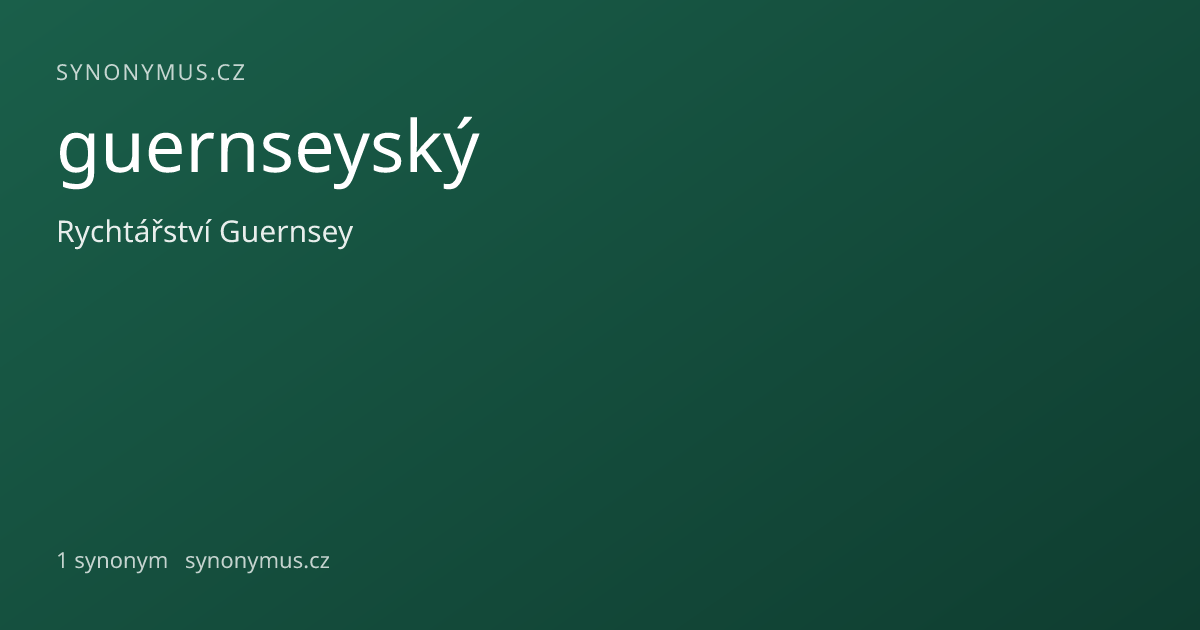 Náhled odkazu: guernseyský