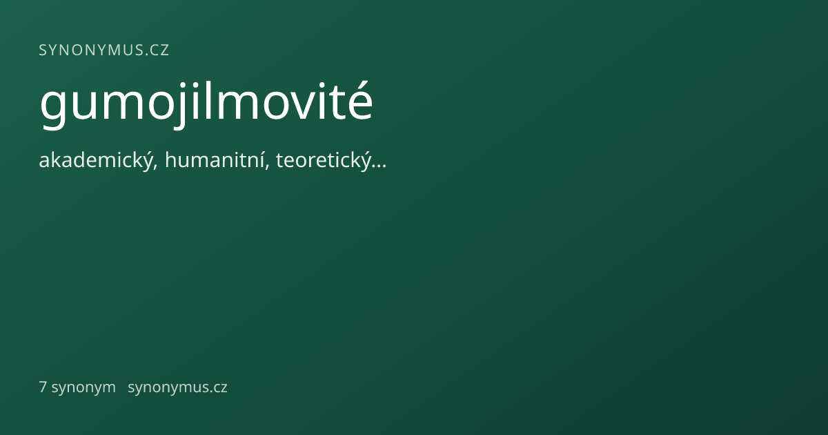 Náhled odkazu: gumojilmovité